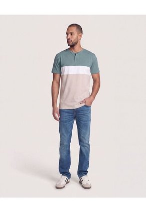 Jean Regular Stretch  Para Hombre Azul Ostu