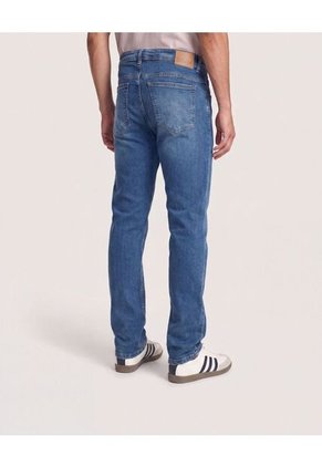 Jean Regular Stretch  Para Hombre Azul Ostu