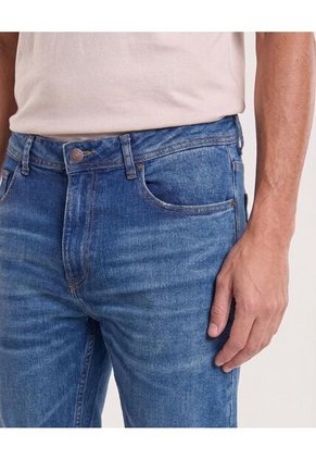 Jean Regular Stretch  Para Hombre Azul Ostu
