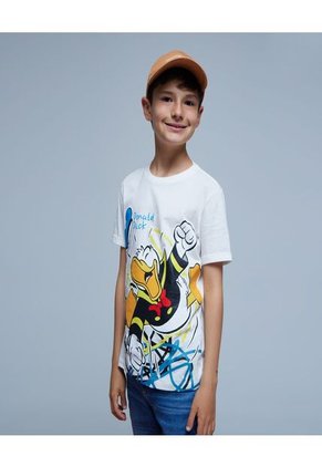 Camiseta Donald Duck 90 Blanca De Infantil Niño #80090217