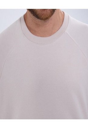 Camiseta Para Hombre Manga Corta Color Beige Marca Ostu #60091394