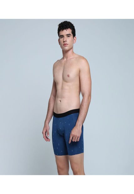 Boxer Para Hombre Filete Color Azul  Marca Ostu #60000381