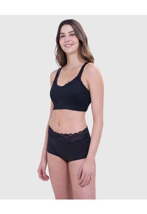 Panty Para Mujer Cachetero Color Negro Marca Ostu #40800051