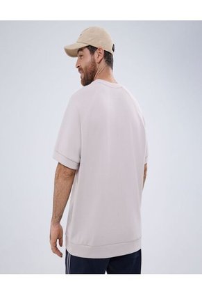 Camiseta Para Hombre Manga Corta Color Beige Marca Ostu #60091394