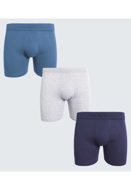 Boxer Para Hombre Filete Medio Algodón Color Pack X Marca Ostu #60000489