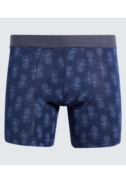 Boxer Para Hombre Filete Corto Microfibra Color Azul  Marca Ostu #60000478