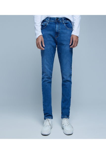 Jean Para Hombre Skinny Color Azul  Marca Ostu #60160305