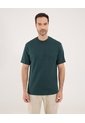 Camiseta Para Hombre Manga Corta Color Verde Oscuro Marca Ostu #60091410 de Ostu