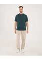 Camiseta Para Hombre Manga Corta Color Verde Oscuro Marca Ostu #60091410 de Ostu