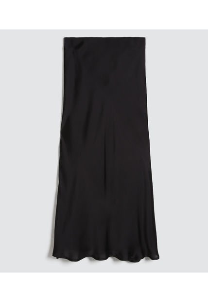 Falda Para Mujer Medio Color Negro Marca Ostu #40140125