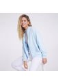 Buzo Mujer Ostu Zipper Azul Poliéster de Ostu