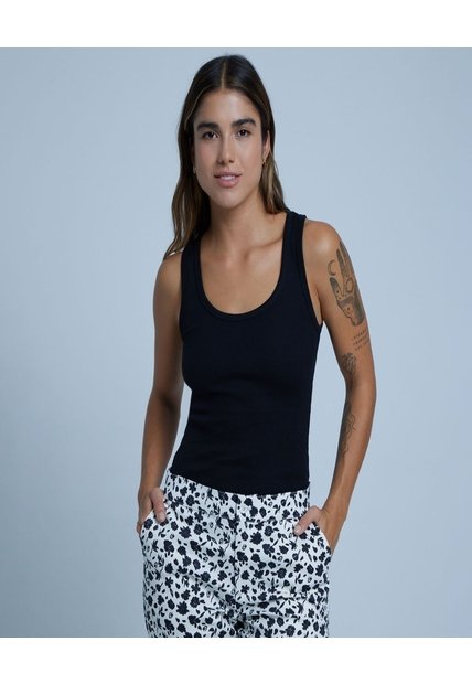 Camiseta Para Mujer Manga Sisa Color Negro Marca Ostu #40091988