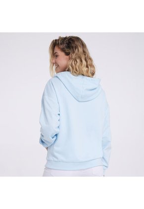 Buzo Mujer Ostu Zipper Azul Poliéster