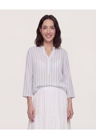 Blusa Basica Manga ¾  Para Mujer Crudo Ostu Ostu