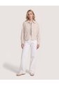 Chaqueta Sobrecamisa Pana  Para Mujer Beige Ostu de Ostu