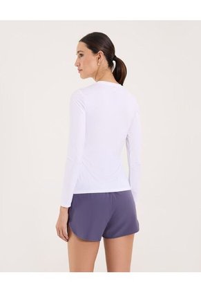 Camiseta Para Mujer Manga Larga Cuello Redondo Color Blanco Marca Ostu #40092665