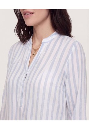 Blusa Basica Manga ¾  Para Mujer Crudo Ostu