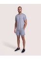 Camiseta Texturizada Deportiva  Para Hombre Gris Ostu de Ostu