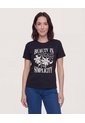 Camiseta Basica Screen  Para Mujer Negro Ostu de Ostu