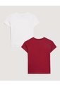 Camiseta Dúo Pack Manga Corta Para Niña  Infantil Niña Negro Ostu de Ostu