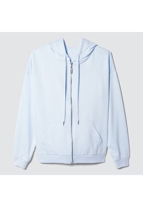 Buzo Mujer Ostu Zipper Azul Poliéster