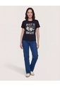 Camiseta Basica Screen  Para Mujer Negro Ostu de Ostu