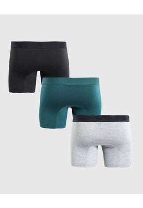 Boxer Para Hombre Filete Medio Algodón Color Negro Marca Ostu #60000515