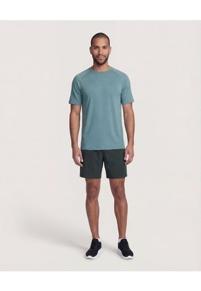 Camiseta  Para Hombre Manga Corta Cuello Redondo Color Verde Marca Ostu #60091938
