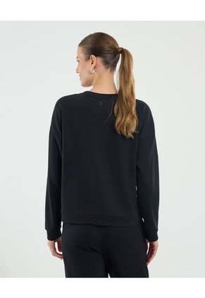 Buzo Para Mujer Cuello Redondo Color Negro Marca Ostu #40060482