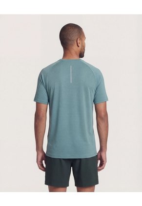 Camiseta  Para Hombre Manga Corta Cuello Redondo Color Verde Marca Ostu #60091938