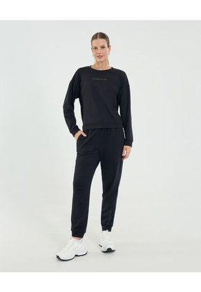 Buzo Para Mujer Cuello Redondo Color Negro Marca Ostu #40060482