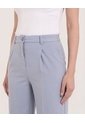 Pantalón Fluido Tiro Alto  Para Mujer Gris Ostu de Ostu