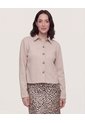 Chaqueta Desestructurada  Para Mujer Beige Ostu de Ostu