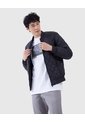 Chaqueta Para Hombre Bomber Color Negrocarbon Marca Ostu #60080107 de Ostu
