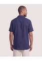 Camisa Manga Larga Con Bolsillo  Para Hombre Azul Ostu de Ostu