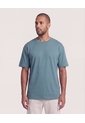 Camiseta Relaxed Estampado Nature  Para Hombre Verde Ostu de Ostu