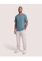 Camiseta Relaxed Estampado Nature  Para Hombre Verde Ostu de Ostu