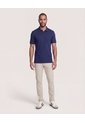 Polo Texturizada Manga Corta  Para Hombre Azul Ostu de Ostu