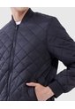 Chaqueta Para Hombre Bomber Color Negrocarbon Marca Ostu #60080107 de Ostu