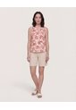 Short Clásico Tiro Alto  Para Mujer Beige Ostu de Ostu