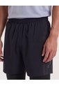 Bermuda Running Reflectiva  Para Hombre Negro Ostu de Ostu