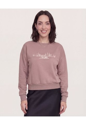 Buzo New York  Para Mujer Café Ostu Ostu