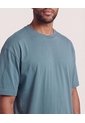 Camiseta Relaxed Estampado Nature  Para Hombre Verde Ostu de Ostu