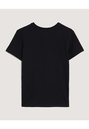 Camiseta Para Mujer Manga Corta Cuello Redondo Color Negro Marca Ostu #40092846