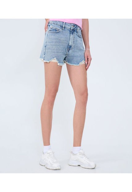 Short Para Mujer Relax Color Azul Claro Marca Ostu #40190330