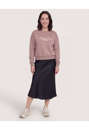 Buzo New York  Para Mujer Café Ostu