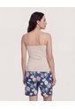 Top Básico De Tiras  Para Mujer Beige Ostu de Ostu