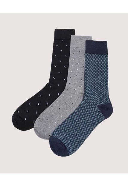 Medias X3 Para Hombre Caña Larga Color Negro Marca Ostu #60980335