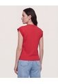 Camiseta Basica Boxi  Para Mujer Rojo Ostu de Ostu