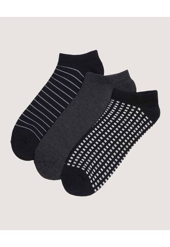 Medias X3 Para Hombre Invisible Color Negro Marca Ostu #60980351 Ostu